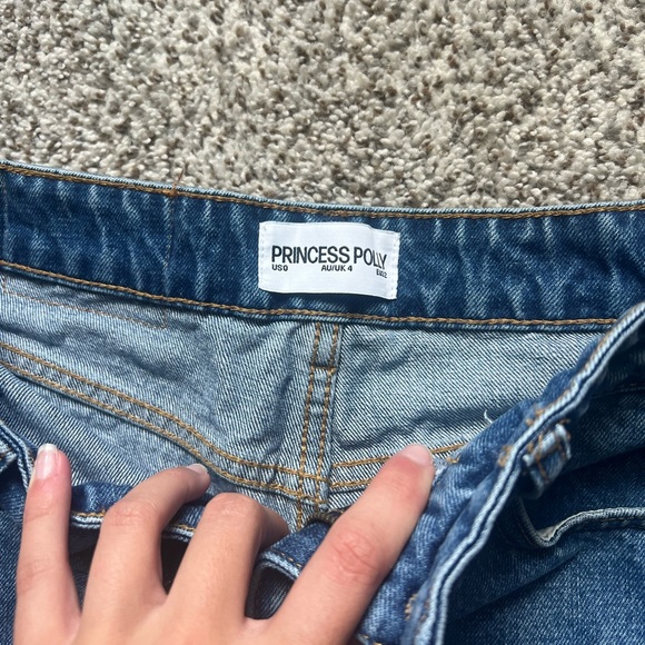 Princess Polly Blue Denim Mini Skort - Picture 6 of 10